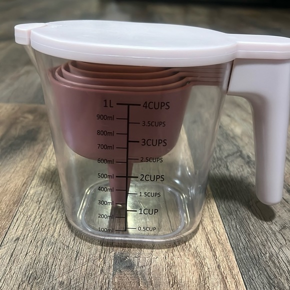 Pink Measuring Cup set - Picture 1 of 2